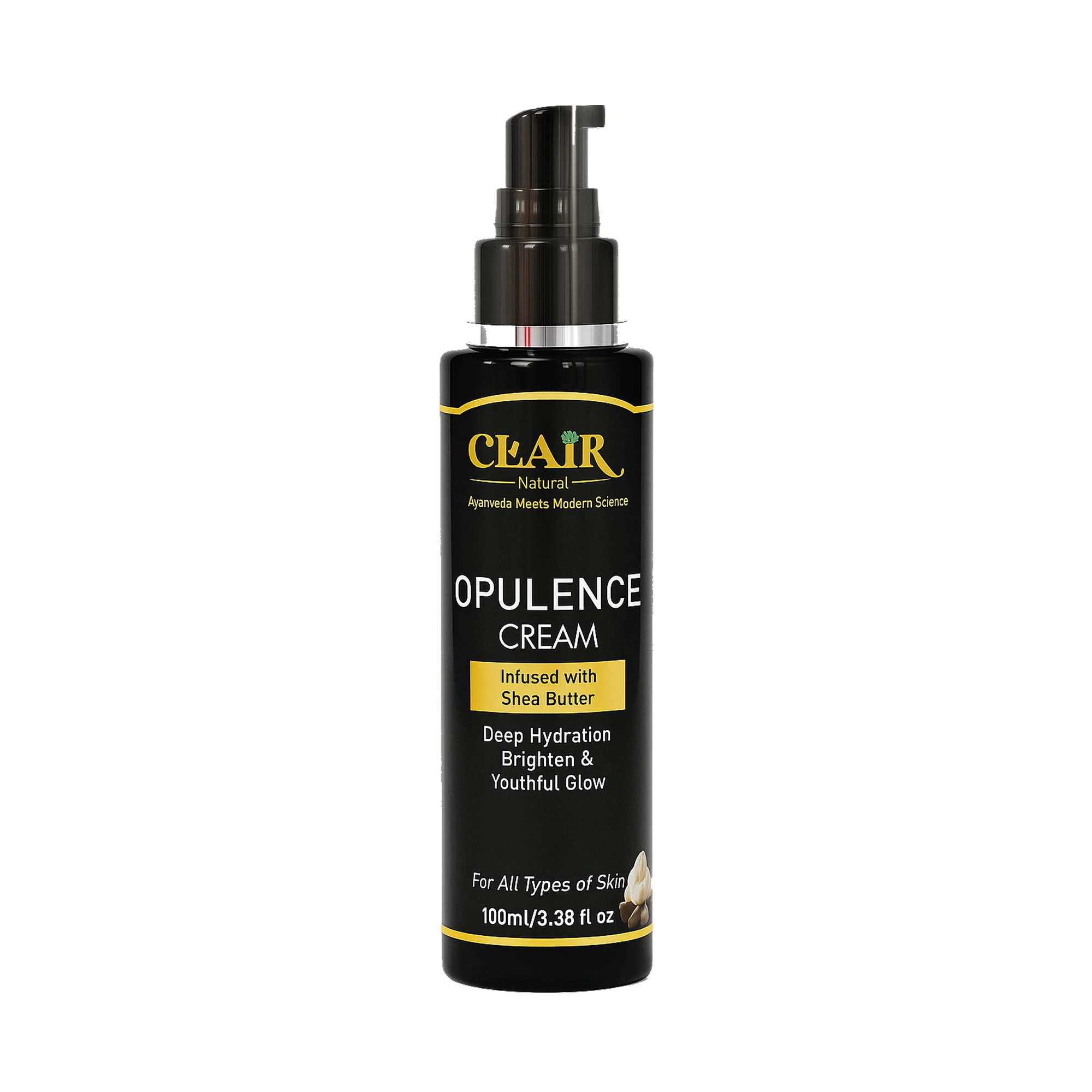 Clair Opulence Cream – Lightweight Moisturizer with 2% Vitamin E, Hyaluronic Acid & Squalane for All-Day Hydration